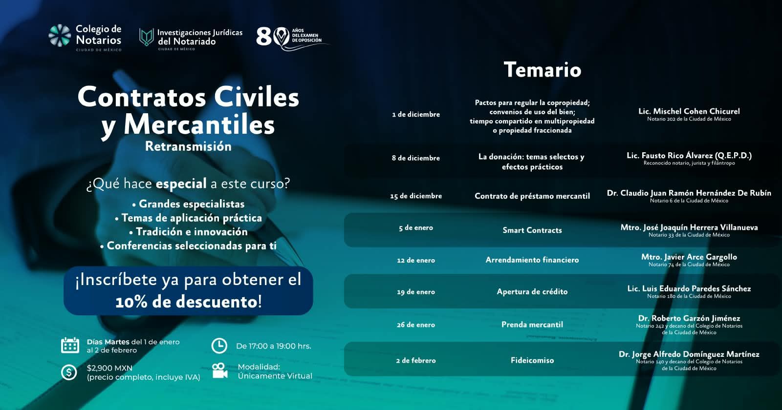 Curso de Contratos Civiles y Mercantiles - Retransmisión